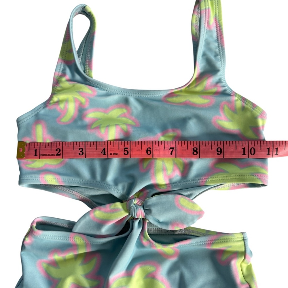 Old Navy Kids Bikini - Blue and Yellow Palms - Picture 4 of 5